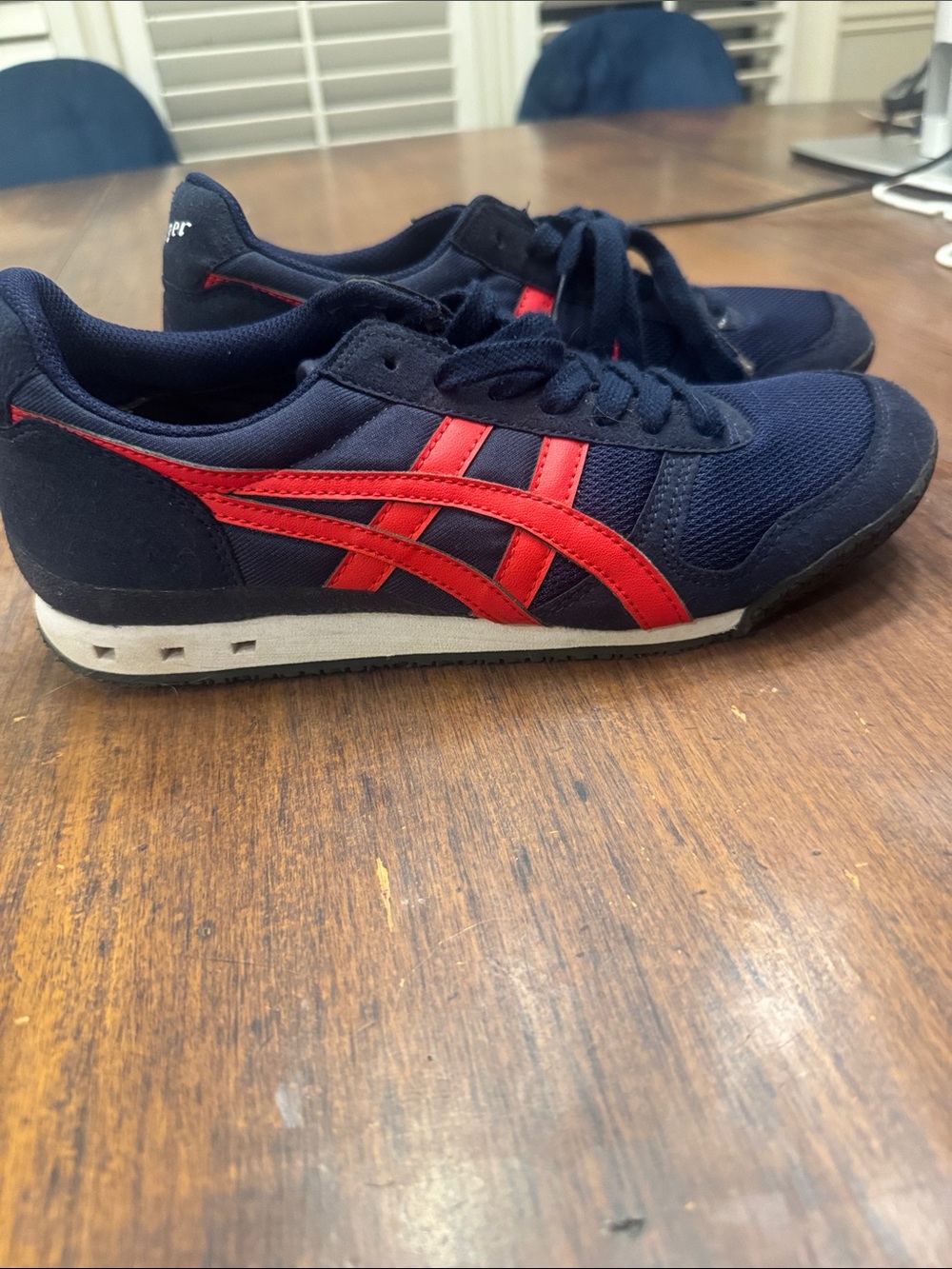Onitsuka Tiger by Asics Navy and Red Low-Profile Sneaker
